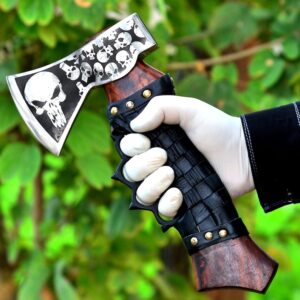 Custom Handmade Gift Forged Carbon Steel Viking Mini Axe